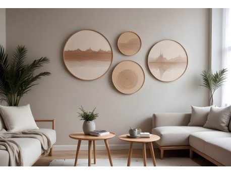 WALLXPERT Dekorativna slika iz 4 dela Huhu300
