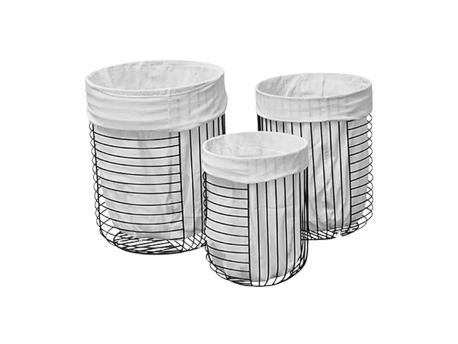 TENDANCE Set metalnih korpi za veš 3/1
