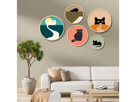 WALLXPERT Dekorativna slika iz 5 delova Yats 13