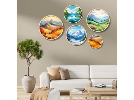 WALLXPERT Dekorativna slika iz 5 delova Yats 26