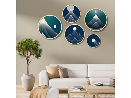 WALLXPERT Dekorativna slika iz 5 delova Yats 33