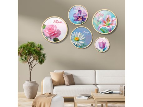 WALLXPERT Dekorativna slika iz 5 delova Yats 48