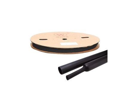 WOER HEAT Termoskupljajući bužir 8mm crni 100m