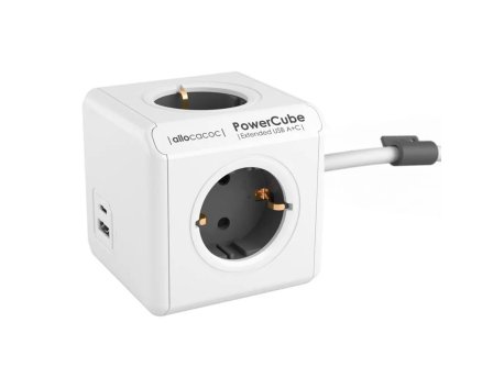 ALLOCACOC Power Cube 4xSchuko + 2xUSB A+C
