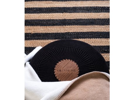 WALLXPERT Tabure Fluffy Black
