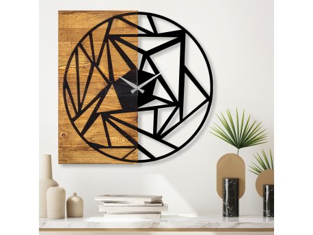 WALLXPERT Dekorativni drveni zidni sat Wooden Clock 36