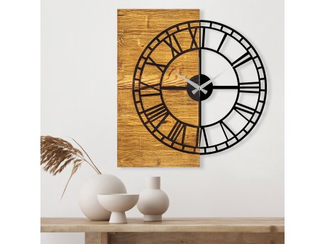WALLXPERT Dekorativni drveni zidni sat Wooden Clock 10