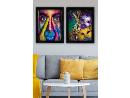 WALLXPERT Dekorativna slika u okviru (2 komada) SYC7436502415470
