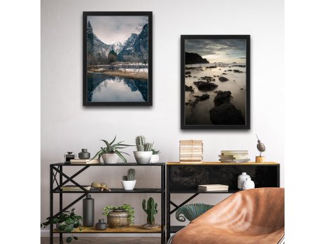 WALLXPERT Dekorativna slika u okviru (2 komada) Landscape Set