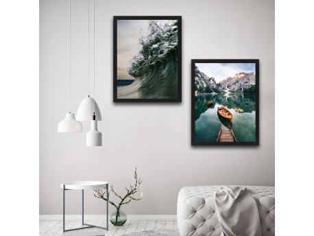 WALLXPERT Dekorativna slika u okviru (2 komada) Serenity Set