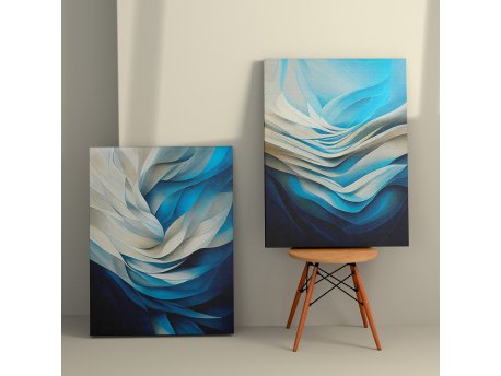 WALLXPERT Dekorativna slika na platnu (2 komada) 2KNV4307 70 x 100