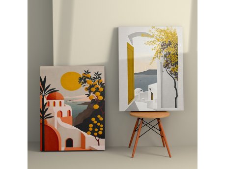 WALLXPERT Dekorativna slika na platnu (2 komada) 2KNV4328 70 x 100
