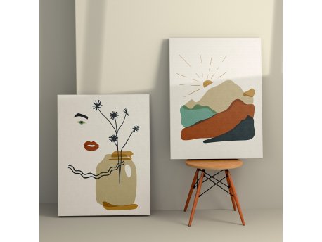 WALLXPERT Dekorativna slika na platnu (2 komada) 2KNV4247 50 x 70