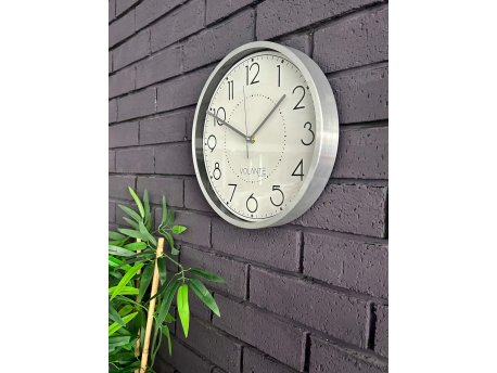 WALLXPERT Dekorativni zidni sat Alu12Inc Mtl1Gms