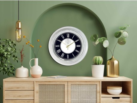 WALLXPERT Dekorativni zidni sat A80818 Sbyz1Gld