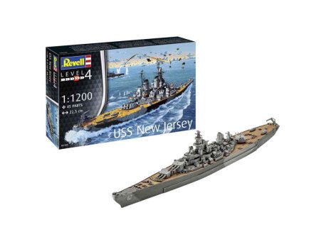 DEXY CO REVELL MAKETA MODEL SET BATTLESHIP USS NEW JERSEY