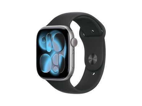 APPLE Watch S11 GPS 42mm Space Grey Aluminium Case with Black Sport Band - S/M (meqw4rk/a)
