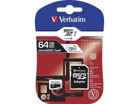 VERBATIM Micro SDXC 64GB (44084)