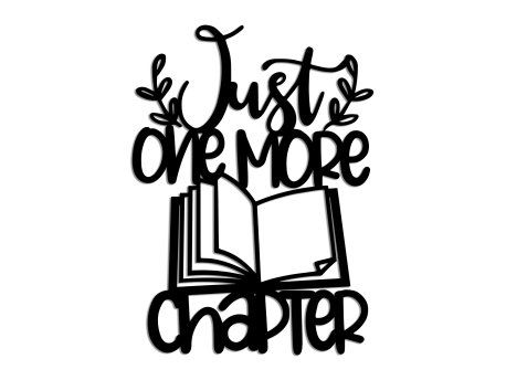 WALLXPERT Dekorativni metalni zidni pribor Just One More Chapter