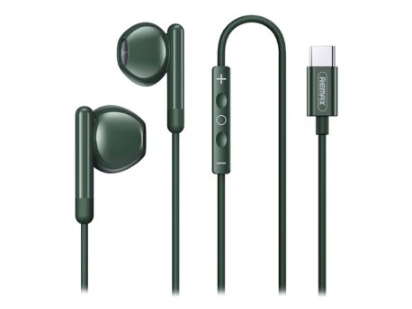 REMAX RM-522a Type-C Wired Earphones Black