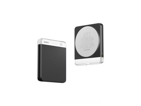 REMAX RPP-8 20W Magnetic Wireless Charging Power Bank 5000mAh Black