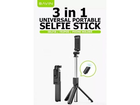 Bavin Bežični selfi tripod štap, crna
