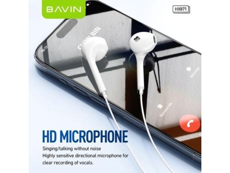 Bavin Slušalice za telefon type-C, bela