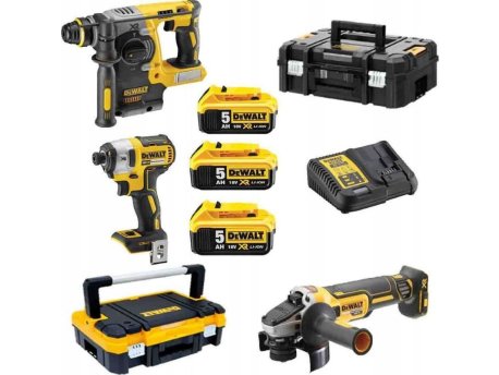 DeWALT DCK305P3T Aku set alata DCH273+DCG405+DCF887, 3x5Ah