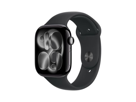 APPLE Watch S11 GPS 42mm Jet Black Aluminium Case with Black Sport Band - S/M (meqt4et/a)