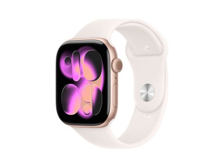 APPLE Watch S11 GPS 42mm Rose Gold Aluminium Case with Light Blush Sport Band - S/M (meu04et/a)