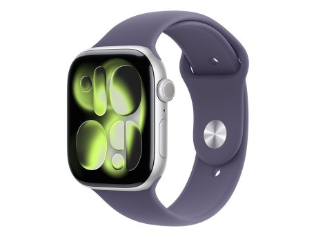 APPLE Watch S11 GPS 46mm Silver Aluminium Case with Purple Fog Sport Band - M/L (meva4et/a)