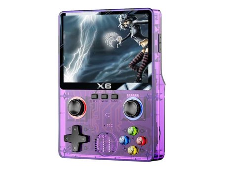 NIKEDA Gaming Console - X6 Handheld Console (Purple)
