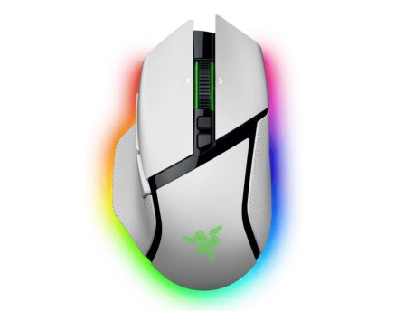 RAZER Basilisk V3 Pro 35K - Ergonomic Wireless Gaming Mouse - White Edition