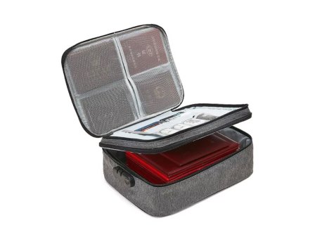 HOMEMATE Organizator za dokumente sive boje 37*27*10cm
