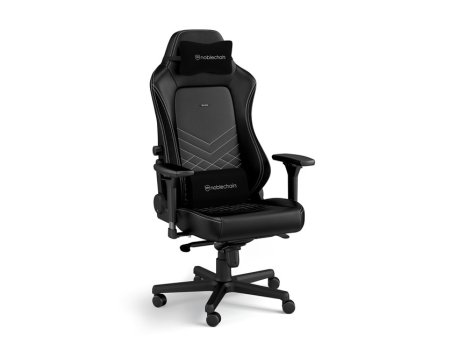 NOBLECHAIRS HERO Gaming stolica crno-platinum bela