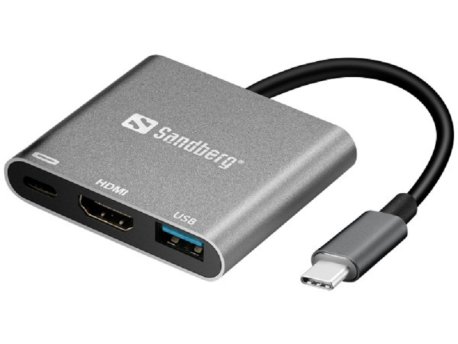 Sandberg USB-C na HDMI+USB A+USB-C (136-00)