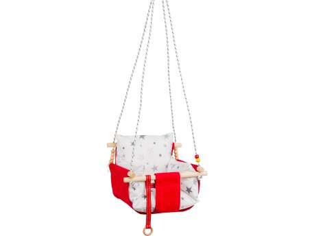 WALLXPERT Stolica za ljuljanje za bebe Selale Red ljuljaška