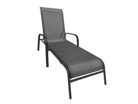 MAKAO Ležaljka metalna 200x67x44 cm siva TT 710030 OUTLET