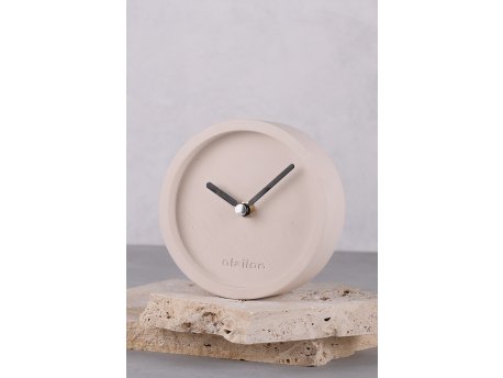 WALLXPERT Dekorativni stoni sat Saat Beige