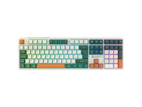 CANYON Shadder GKW-11 Mech RGB UK/US Wireless White