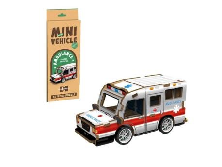Milla Toys Drvene 3D puzzle Vozilo hitne pomoći 91/71132
