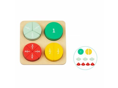 TOOKY TOY Drvene Puzzle Razlomci HP008 107/51322