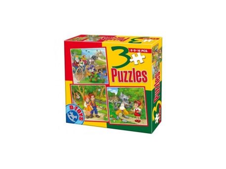 D-Toys Puzzle 3u1 Fairy Tales 07/50922-06