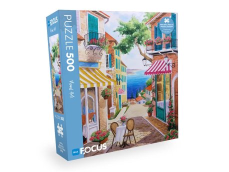 Blue Focus Puzzle Beautiful Coastal Town BF460 108/24606