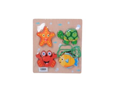 Milla Toys Drvene Puzzle Morske životinje 11/75593