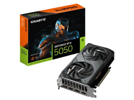 GIGABYTE NVidia GeForce RTX 5050 WINDFORCE 8GB 128bit GV-N5050WF2OC-8GD