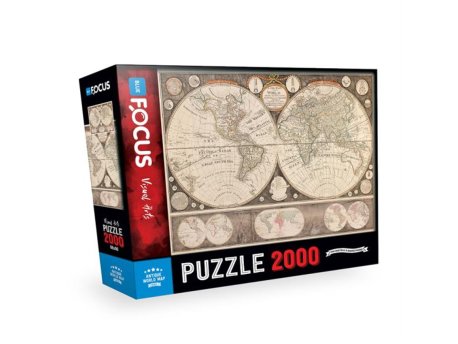 Blue Focus Puzzle Antique World Map BF431 108/24316