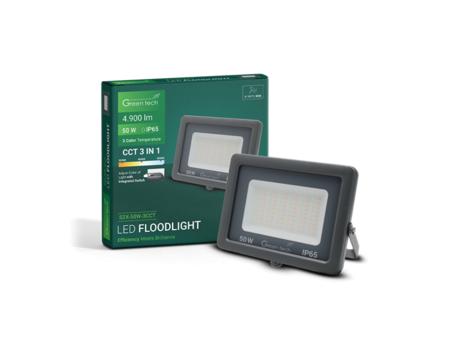 GREENTECH LED reflektor 50W 3CCT IP65 (S3X-50W-3CCT)