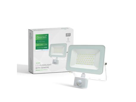 GREENTECH LED reflektor sa senzorom 50W 6500K 4250lm IP65 (AFS-50WH)