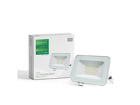 GREENTECH LED reflektor 20W 6500K 1700lm IP65 (ALX-20WH)